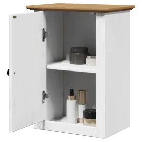 Armario de pared para baño BODO blanco y marrón 44x30x60 cm von , Badezimmermöbel - Ref: Foro24-4016855, Preis: 57,89 €, Raba...