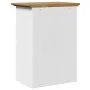 Armario de pared para baño BODO blanco y marrón 44x30x60 cm by , Bathroom furniture - Ref: Foro24-4016855, Price: 57,89 €, Di...
