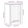Armario de pared para baño BODO blanco y marrón 44x30x60 cm by , Bathroom furniture - Ref: Foro24-4016855, Price: 57,89 €, Di...