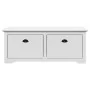 Banco de recibidor BODO blanco 114x40x45 cm by , Benches for halls and storage - Ref: Foro24-4016869, Price: 121,40 €, Discou...