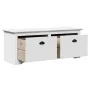Banco de recibidor BODO blanco 114x40x45 cm by , Benches for halls and storage - Ref: Foro24-4016869, Price: 121,40 €, Discou...