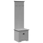 Mueble de entrada con ganchos BODO gris 50x40x157 cm by , Benches for halls and storage - Ref: Foro24-4016874, Price: 100,24 ...