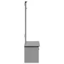 Mueble de entrada con ganchos BODO gris 50x40x157 cm by , Benches for halls and storage - Ref: Foro24-4016874, Price: 100,24 ...