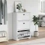 Zapatero BODO blanco 80x35x118 cm von , Schuhregale und Schuhorganisatoren - Ref: Foro24-4016881, Preis: 158,11 €, Rabatt: %
