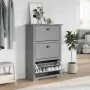 Zapatero BODO gris 80x35x118 cm by , Shoe racks and shoe organizers - Ref: Foro24-4016883, Price: 158,32 €, Discount: %