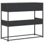 Mesa consola de madera contrachapada negro 90x35x80 cm by , Side tables - Ref: Foro24-849174, Price: 87,19 €, Discount: %