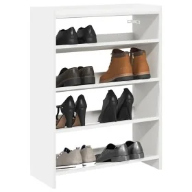 Mueble zapatero madera contrachapada blanco 60x25x81 cm by , Shoe racks and shoe organizers - Ref: Foro24-859878, Price: 53,3...