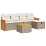 Juego de sofás jardín con cojines 6 pzas ratán sintético beige by , Garden sets - Ref: Foro24-3326020, Price: 424,82 €, Disco...