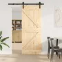 Puerta corredera con herrajes madera maciza de pino 85x210 cm by , Doors - Ref: Foro24-3332605, Price: 185,24 €, Discount: %