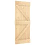 Puerta corredera con herrajes madera maciza de pino 85x210 cm by , Doors - Ref: Foro24-3332605, Price: 185,24 €, Discount: %