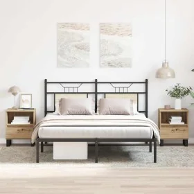Mesitas de noche 2 uds madera roble artisian 40x35x50 cm by , Nightstands - Ref: Foro24-857379, Price: 116,45 €, Discount: %
