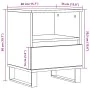 Mesitas de noche 2 uds madera roble artisian 40x35x50 cm de , Mesitas de noche - Ref: Foro24-857379, Precio: 116,45 €, Descue...