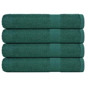 Toallas de sauna 4 uds 100% algodón verde 80x200 cm 360 gsm by , Towels - Ref: Foro24-136864, Price: 48,50 €, Discount: %