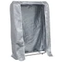 Leñero con protector de lluvia 100x25x150 cm acero galvanizado by , Firewood bags and holders - Ref: Foro24-4100708, Price: 3...