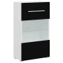 Muebles para TV 5 piezas con iluminación LED negra mate de , Muebles TV - Ref: Foro24-3324230, Precio: 478,22 €, Descuento: %