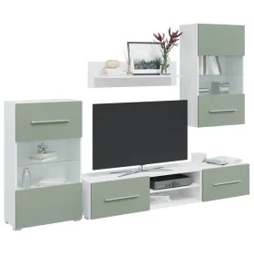 Muebles para TV 5 piezas con iluminación LED verde oliva von , TV-Möbel - Ref: Foro24-3324232, Preis: 478,28 €, Rabatt: %