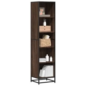 Estantería madera ingeniería roble marrón 40x35x170,5 cm de , Librerías y estanterías - Ref: Foro24-849143, Precio: 68,17 €, ...