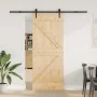 Puerta corredera con herrajes madera maciza de pino 85x210 cm by , Doors - Ref: Foro24-3332647, Price: 214,02 €, Discount: %