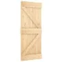 Puerta corredera con herrajes madera maciza de pino 85x210 cm by , Doors - Ref: Foro24-3332647, Price: 214,02 €, Discount: %