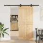 Puerta corredera con herrajes madera maciza de pino 90x210 cm de , Puertas - Ref: Foro24-3332685, Precio: 201,34 €, Descuento: %