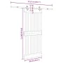 Puerta corredera con herrajes madera maciza de pino 90x210 cm de , Puertas - Ref: Foro24-3332685, Precio: 201,34 €, Descuento: %