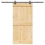 Puerta corredera con herrajes madera maciza de pino 100x210 cm von , Türen - Ref: Foro24-3332687, Preis: 233,59 €, Rabatt: %