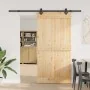 Puerta corredera con herrajes madera maciza de pino 100x210 cm von , Türen - Ref: Foro24-3332687, Preis: 233,59 €, Rabatt: %