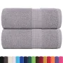 Toallas de jabón 2 uds gris 30x30 cm 360 gsm 100% algodón de , Toallas - Ref: Foro24-136824, Precio: 12,05 €, Descuento: %