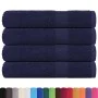 Toallas 4 uds 100% algodón azul marino 100x200 cm 600 gsm de , Toallas - Ref: Foro24-136795, Precio: 65,03 €, Descuento: %