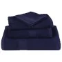 Toallas 4 uds 100% algodón azul marino 100x200 cm 600 gsm de , Toallas - Ref: Foro24-136795, Precio: 65,03 €, Descuento: %