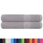 Toallas de sauna 2 uds 100% algodón gris 80x200 cm 360 gsm by , Towels - Ref: Foro24-136839, Price: 31,53 €, Discount: %