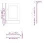 Panel para lavavajillas Porto madera contrachapada roble sonoma de , Armarios de cocina - Ref: Foro24-854130, Precio: 24,41 €...