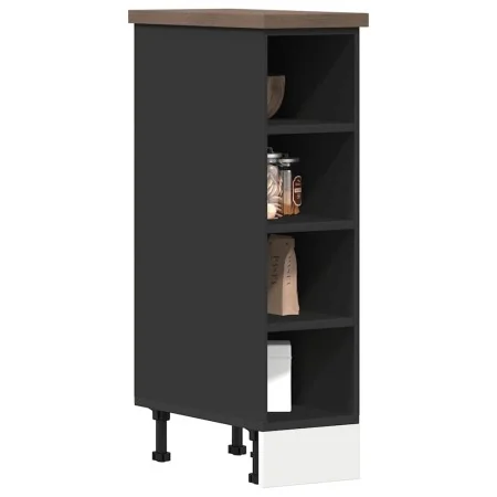 Armario inferior de cocina contrachapada negro 20x44,5x81,5 cm by , Kitchen cabinets - Ref: Foro24-854185, Price: 54,47 €, Di...