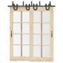 Kit de herrajes para puertas correderas acero negro 183 cm de , Artículos para puertas - Ref: Foro24-3295733, Precio: 121,52 ...