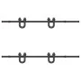 Kit de herrajes para puertas correderas acero negro 183 cm de , Artículos para puertas - Ref: Foro24-3295733, Precio: 121,52 ...