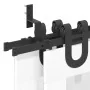 Kit de herrajes para puertas correderas acero negro 183 cm de , Artículos para puertas - Ref: Foro24-3295733, Precio: 121,52 ...