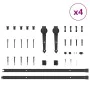 Kit de herrajes para puertas correderas acero negro 427 cm by , Door items - Ref: Foro24-3295746, Price: 319,02 €, Discount: %