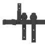 Kit de herrajes para puertas correderas acero negro 427 cm von , Türartikel - Ref: Foro24-3295744, Preis: 283,59 €, Rabatt: %