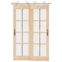 Kit de herrajes para puerta corredera 183 cm acero plateado by , Door items - Ref: Foro24-3295759, Price: 256,21 €, Discount: %