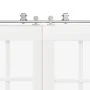 Kit de herrajes para puerta corredera 183 cm acero plateado by , Door items - Ref: Foro24-3295759, Price: 256,21 €, Discount: %