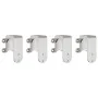Kit de herrajes para puerta corredera 183 cm acero plateado de , Artículos para puertas - Ref: Foro24-3295765, Precio: 206,44...