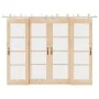 Kit de herrajes para puerta corredera 366 cm acero plateado de , Artículos para puertas - Ref: Foro24-3295767, Precio: 494,31...