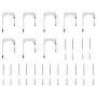 Kit de herrajes para puerta corredera 366 cm acero plateado de , Artículos para puertas - Ref: Foro24-3295767, Precio: 494,31...