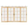 Kit de herrajes para puerta corredera 366 cm acero plateado de , Artículos para puertas - Ref: Foro24-3295773, Precio: 406,68...