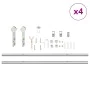 Kit de herrajes para puerta corredera 366 cm acero plateado de , Artículos para puertas - Ref: Foro24-3295773, Precio: 406,68...