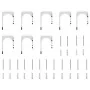 Kit de herrajes para puerta corredera 366 cm acero plateado de , Artículos para puertas - Ref: Foro24-3295771, Precio: 357,29...