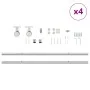 Kit de herrajes para puerta corredera 366 cm acero plateado de , Artículos para puertas - Ref: Foro24-3295771, Precio: 357,29...