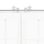 Kit de herrajes para puerta corredera 366 cm acero plateado de , Artículos para puertas - Ref: Foro24-3295771, Precio: 357,29...