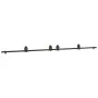 Kit de herrajes para puertas correderas acero negro 366 cm de , Artículos para puertas - Ref: Foro24-3295799, Precio: 99,47 €...