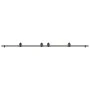 Kit de herrajes para puertas correderas acero negro 366 cm de , Artículos para puertas - Ref: Foro24-3295799, Precio: 99,47 €...
